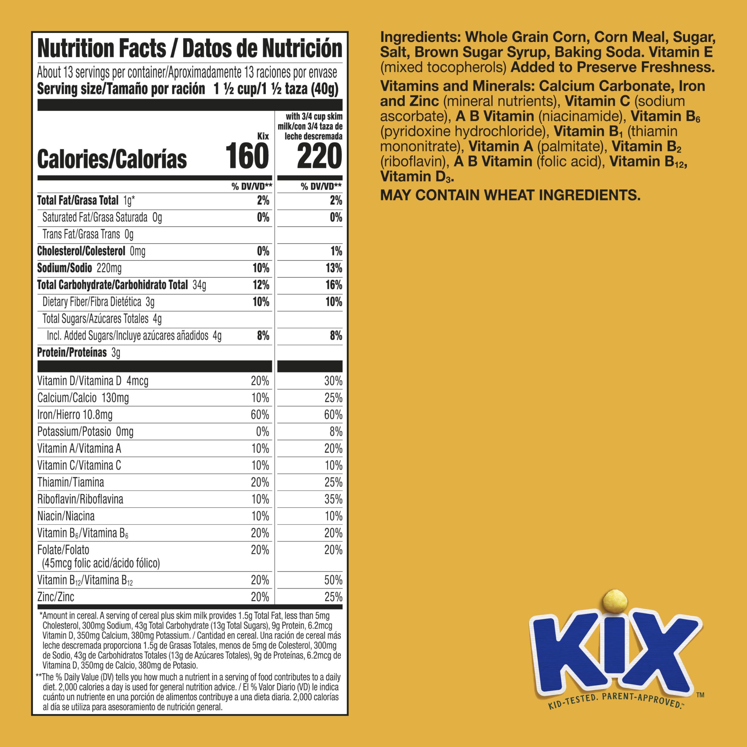 Close-up of Kix crispy corn puffs highlighting light, crunchy texture.