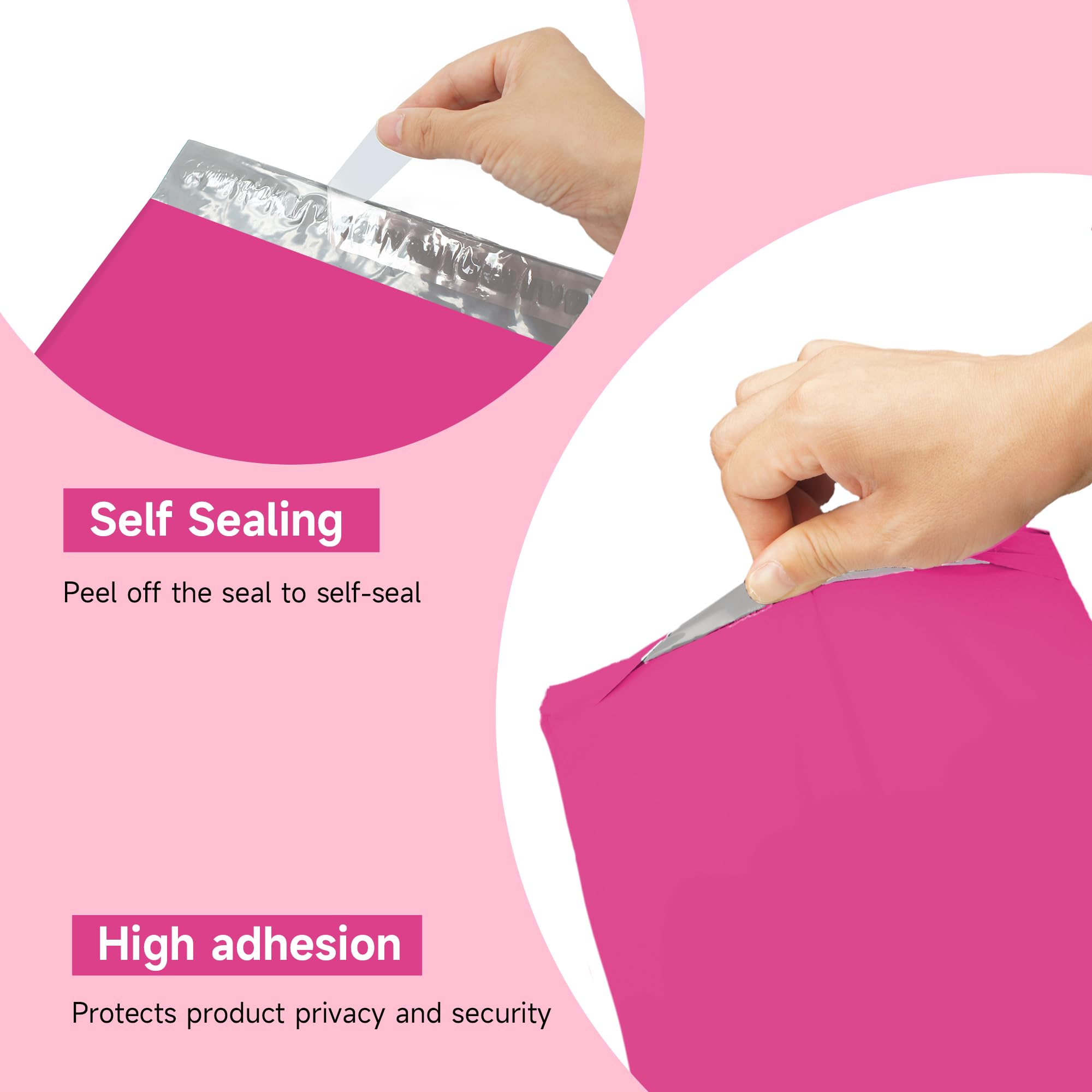 KKBESTPACK pink mailer tear-resistant design guards lightweight goods