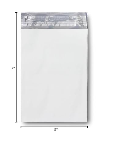 KKBESTPACK 7.5x10.5 poly mailer showing self-sealing closure for secure shipping