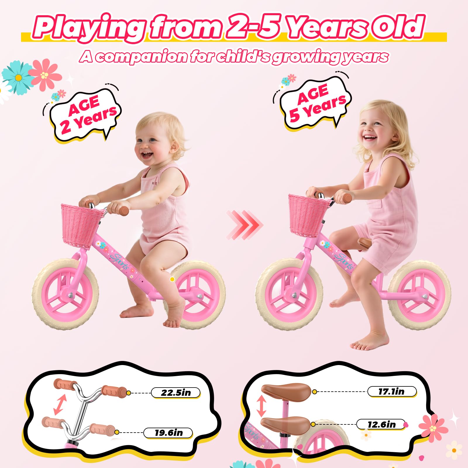 Kkdi balance bike lightweight design for easy handling by young riders