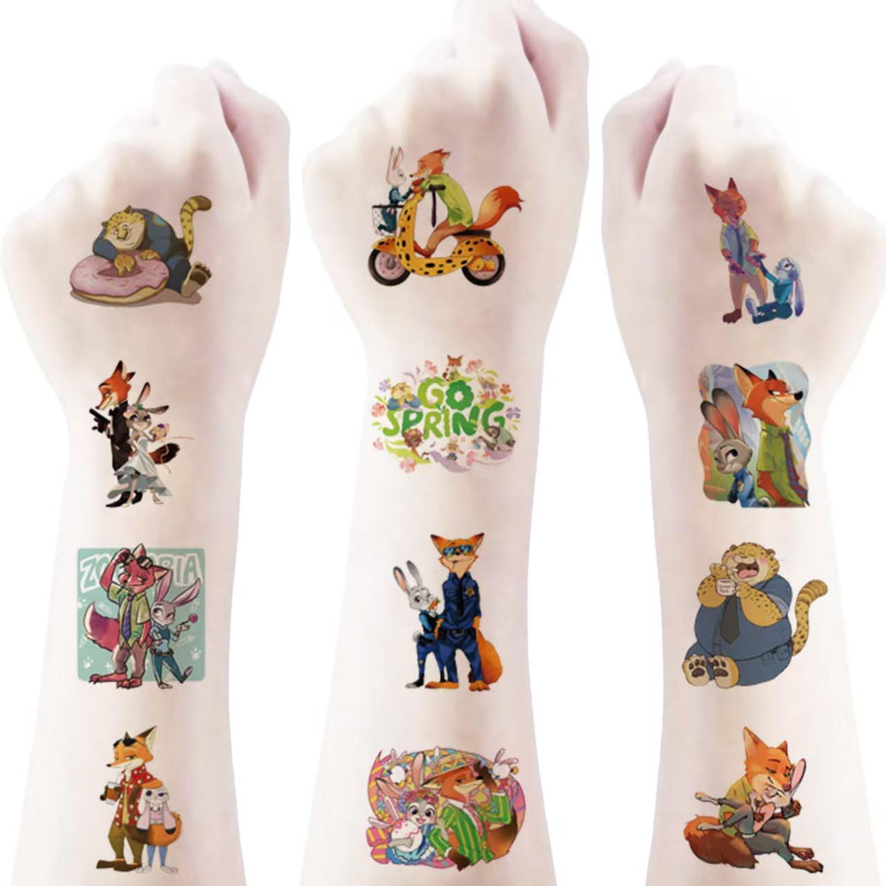 Cute cartoon KKOND tattoos for creative play and gifts.