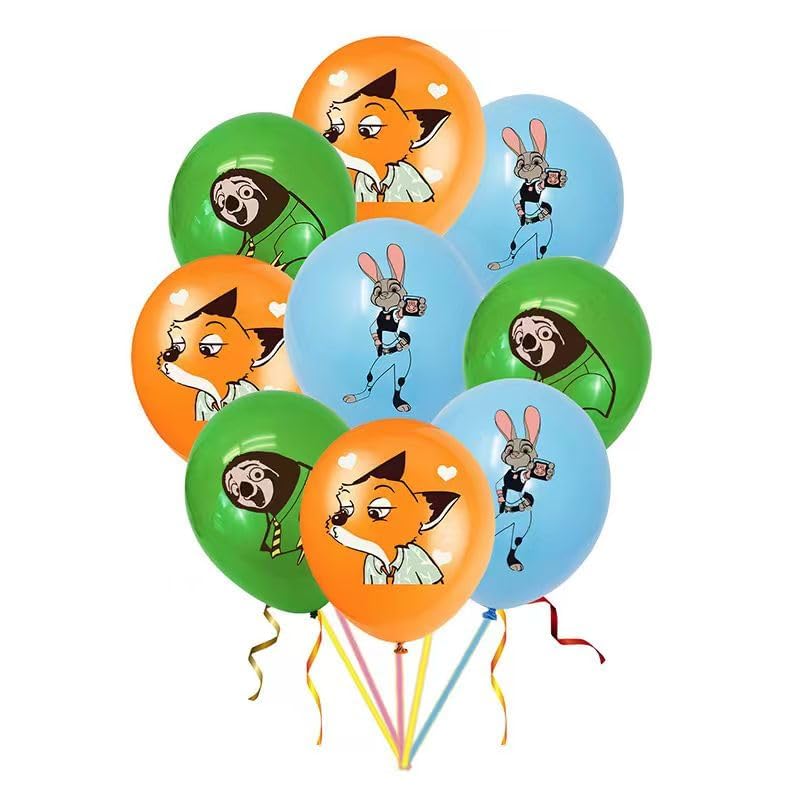 KKOND Zootopia latex balloons add color and festive energy.