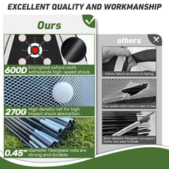 KLAODOT 3-in-1 turf golf mat for versatile turf practice