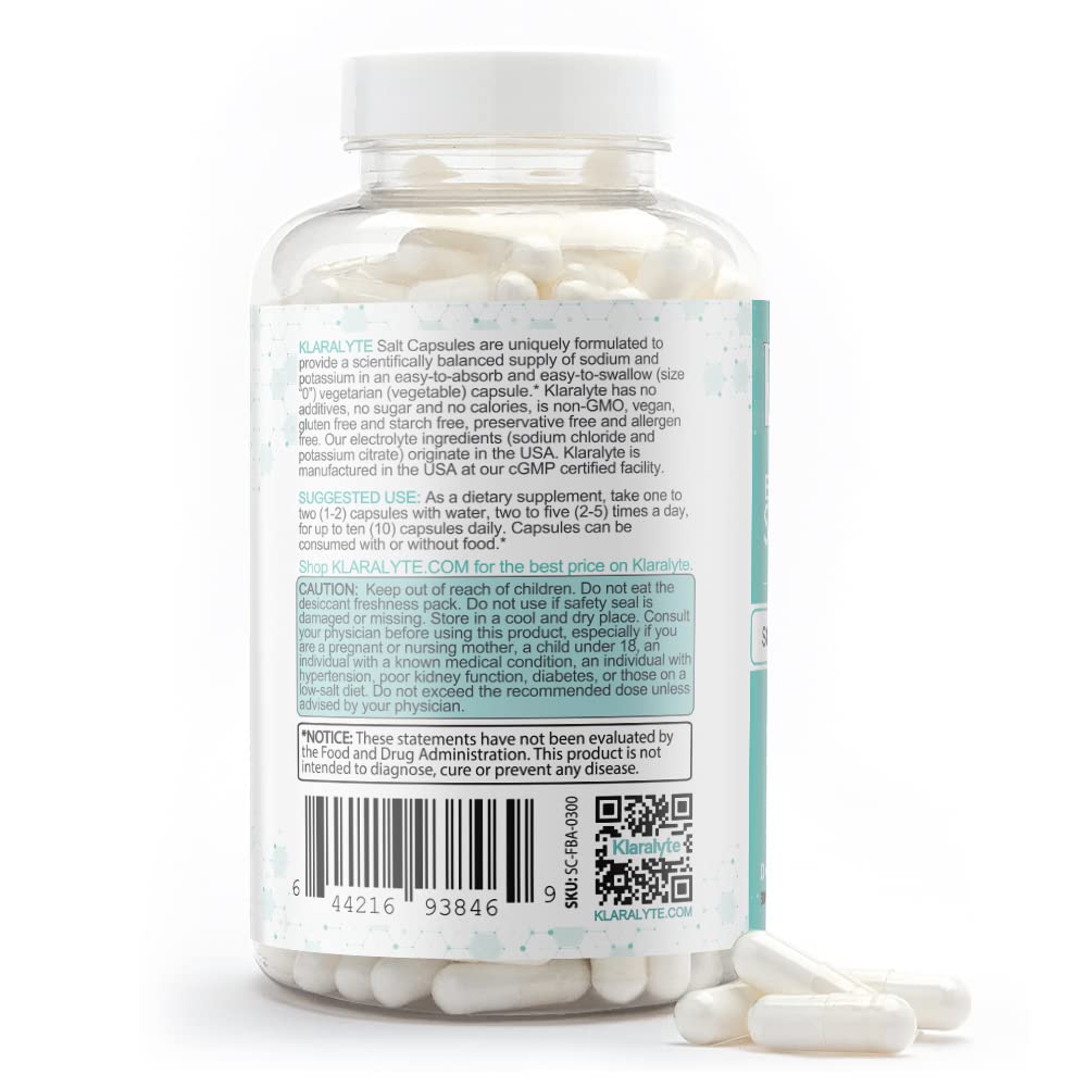 Klaralyte clean ingredient list on box communicates transparency.