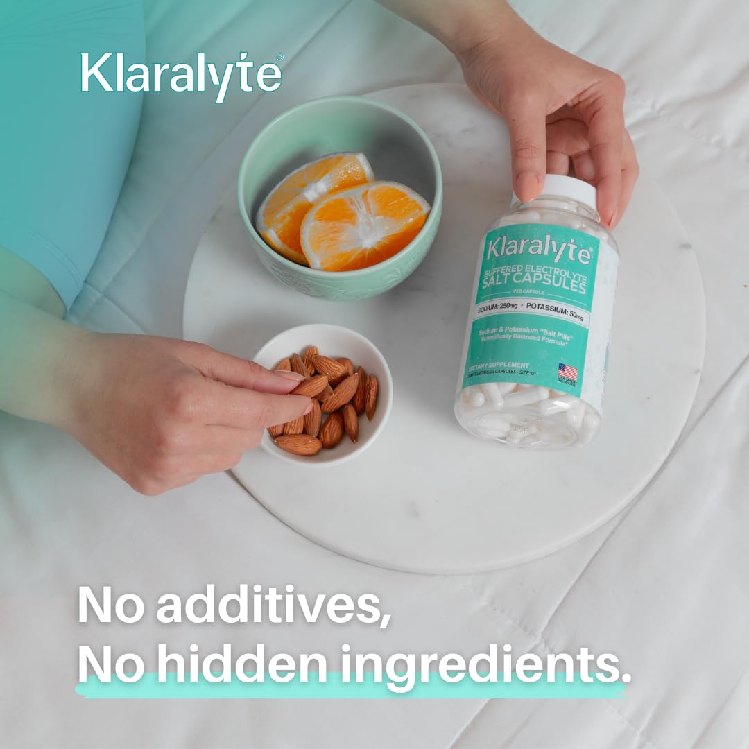Klaralyte ingredients panel shows no additives or allergens.