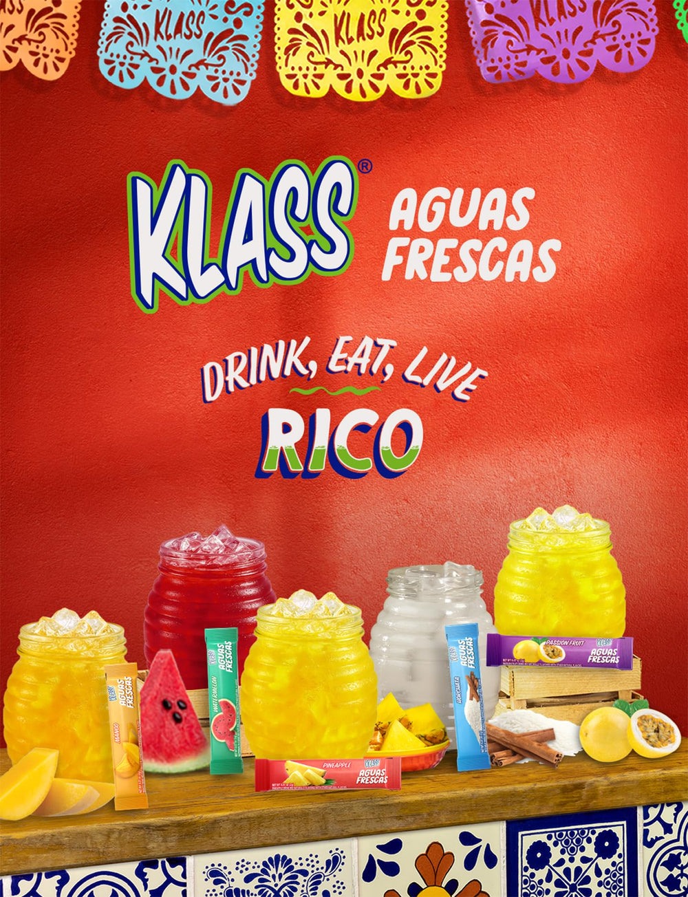 Natural flavors label highlights Horchata profile without artificial colors.