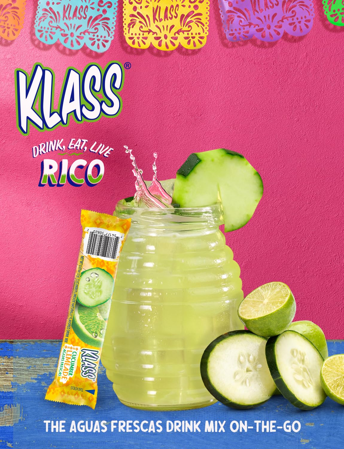 Klass Aguas Frescas Strawberry Watermelon flavor for everyday refreshment.