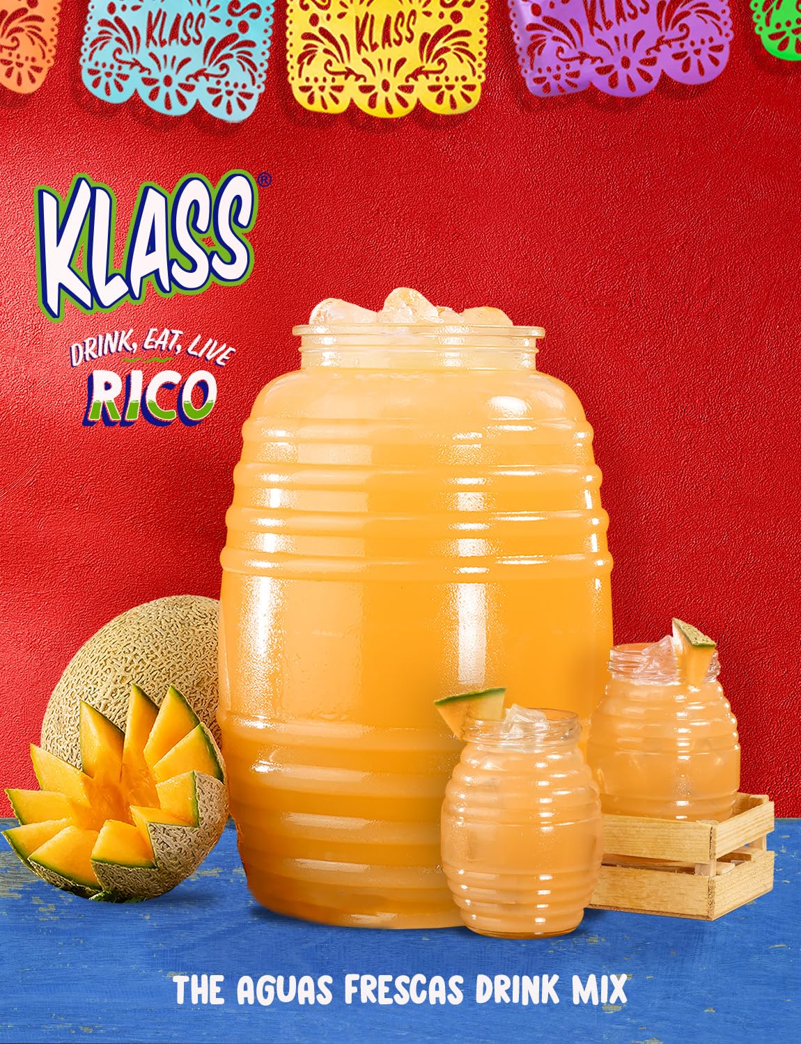 Klass Aguas Frescas resealable pouch keeps powder fresh between uses.
