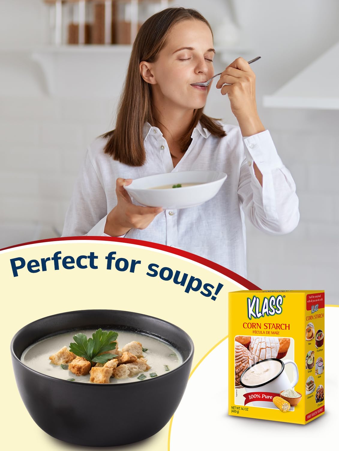 Klass corn starch delivers a crystal-clear finish in recipes