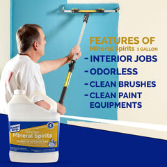 KLEAN-STRIP odorless mineral spirits brush-cleaning to prep tools after painting