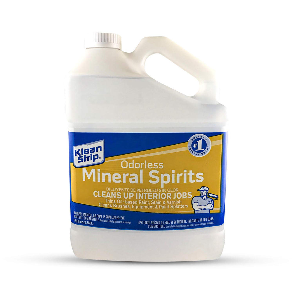 KLEAN-STRIP odorless mineral spirits dries with minimal residue after use