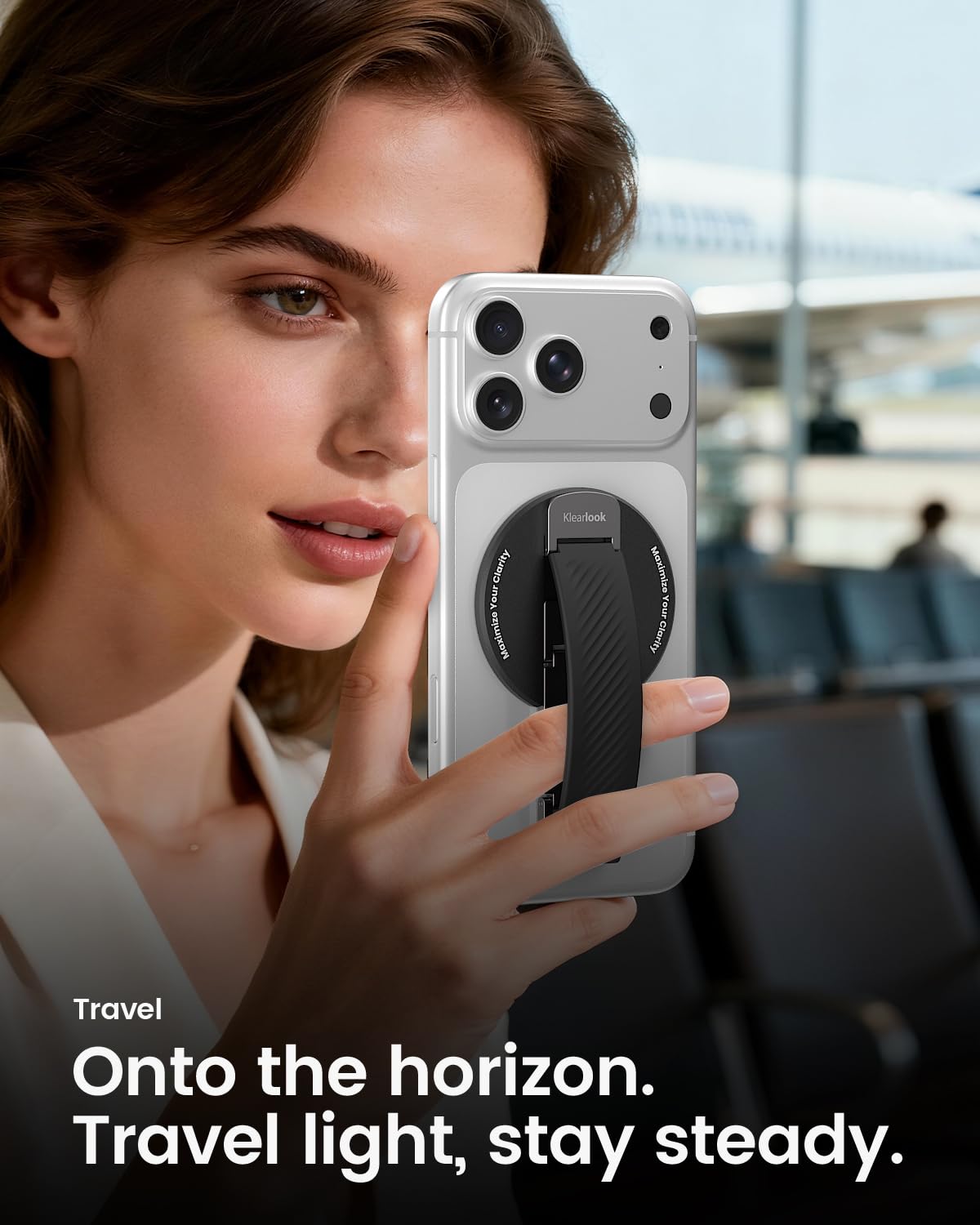 Klearlook MagSafe grip side view highlighting slim profile for daily carry