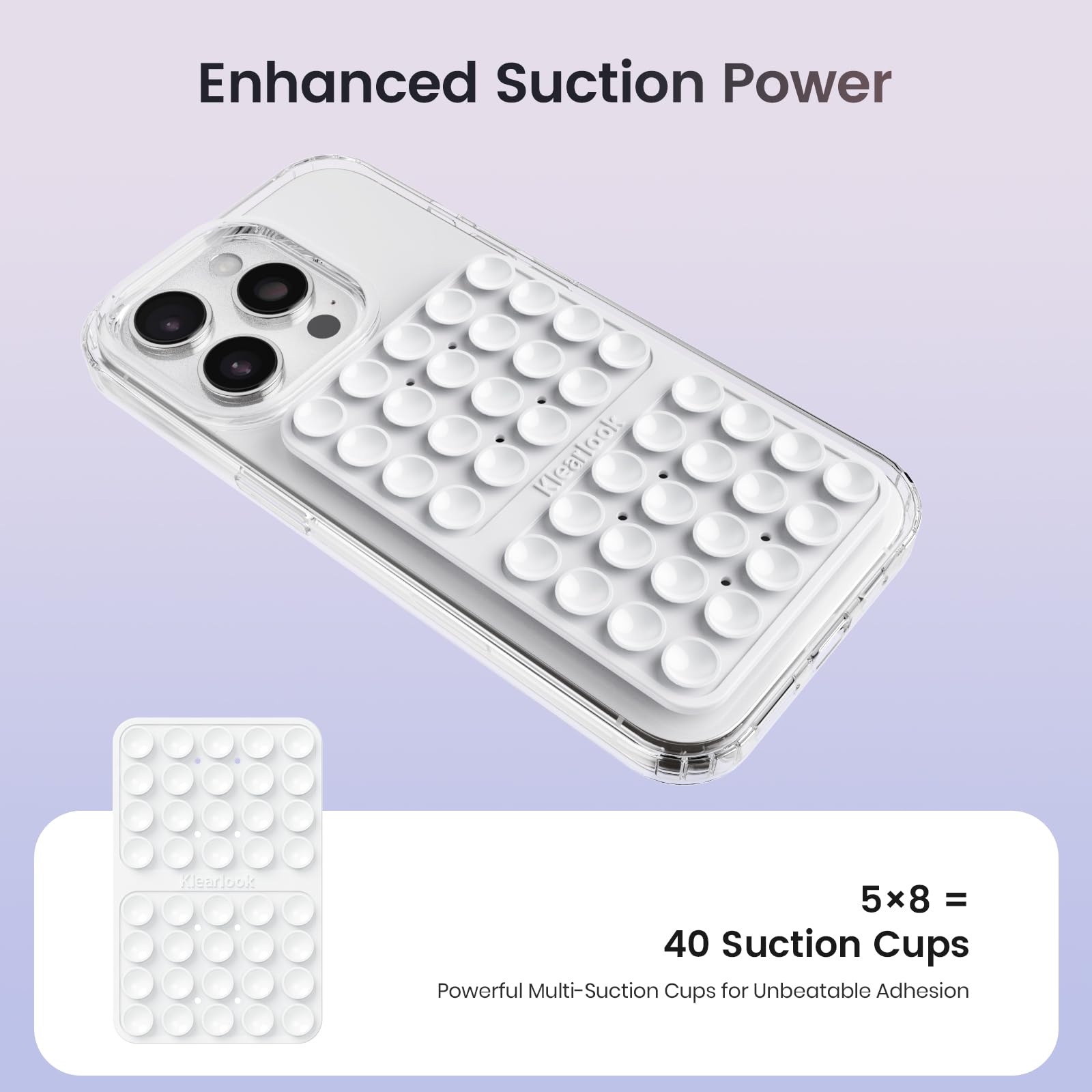 Klearlook Maximized Clarity fits phones 6.1–7.2 inches for versatile use.