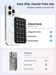 Klearlook phone grip with MagSafe for vlog-style filming.