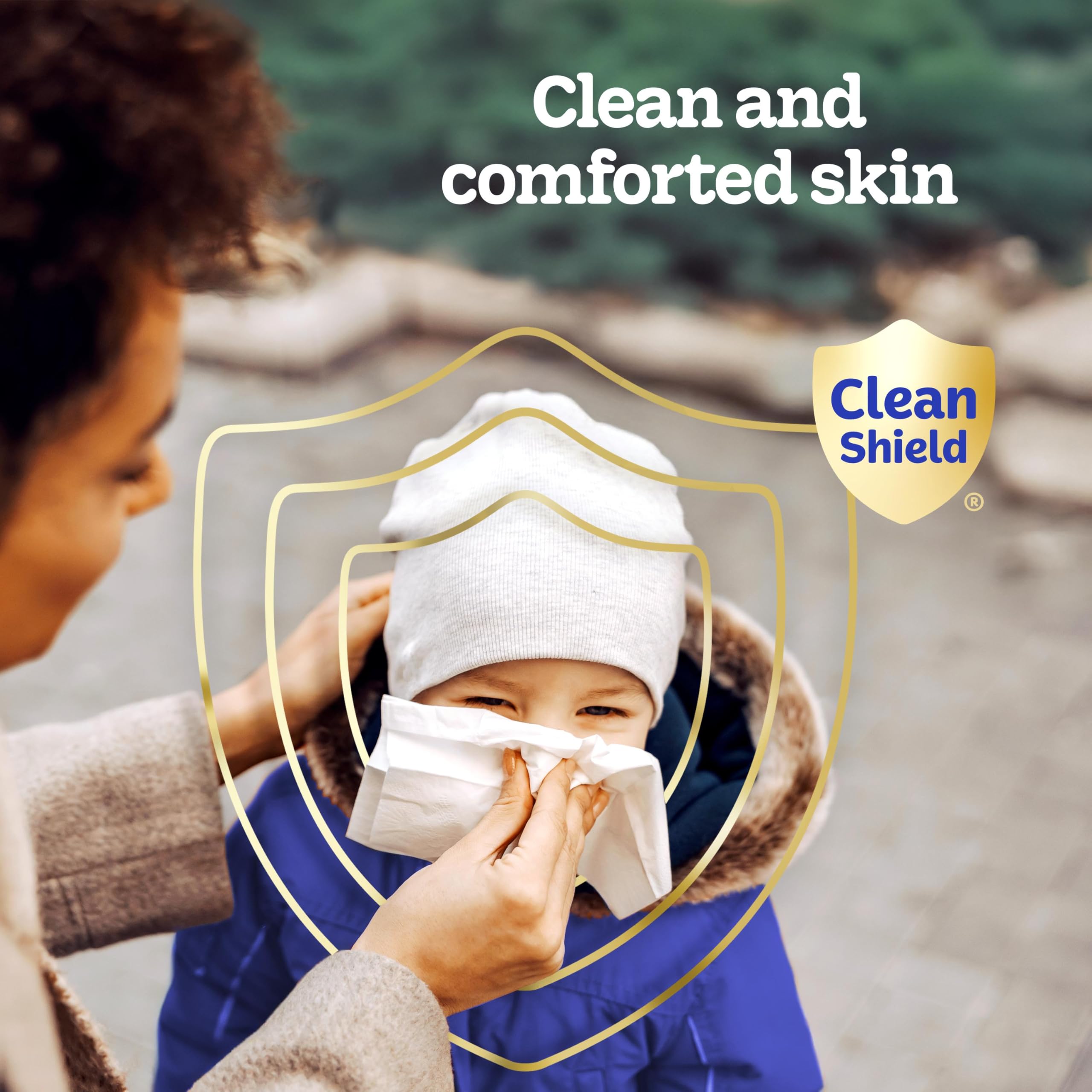 Kleenex Ultra Soft close-up shows premium 3-ply softness and strength.