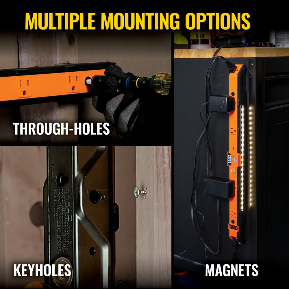 Klein Tools 29602 magnetic mount attached to metal surface.