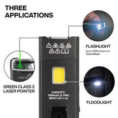 Klein Tools 56074 green laser beam used to spot targets from a distance.