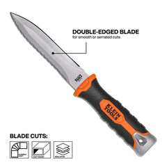 Klein Tools DK16 reinforced steel tang provides durability for tough HVAC tasks