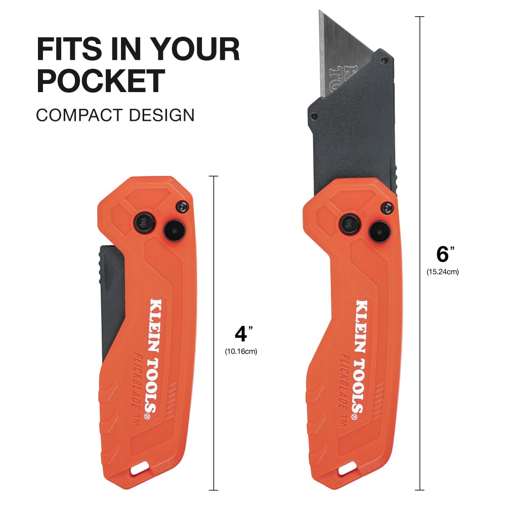 Klein Tools FLICKBLADE quick-release blade changes for fast task switching