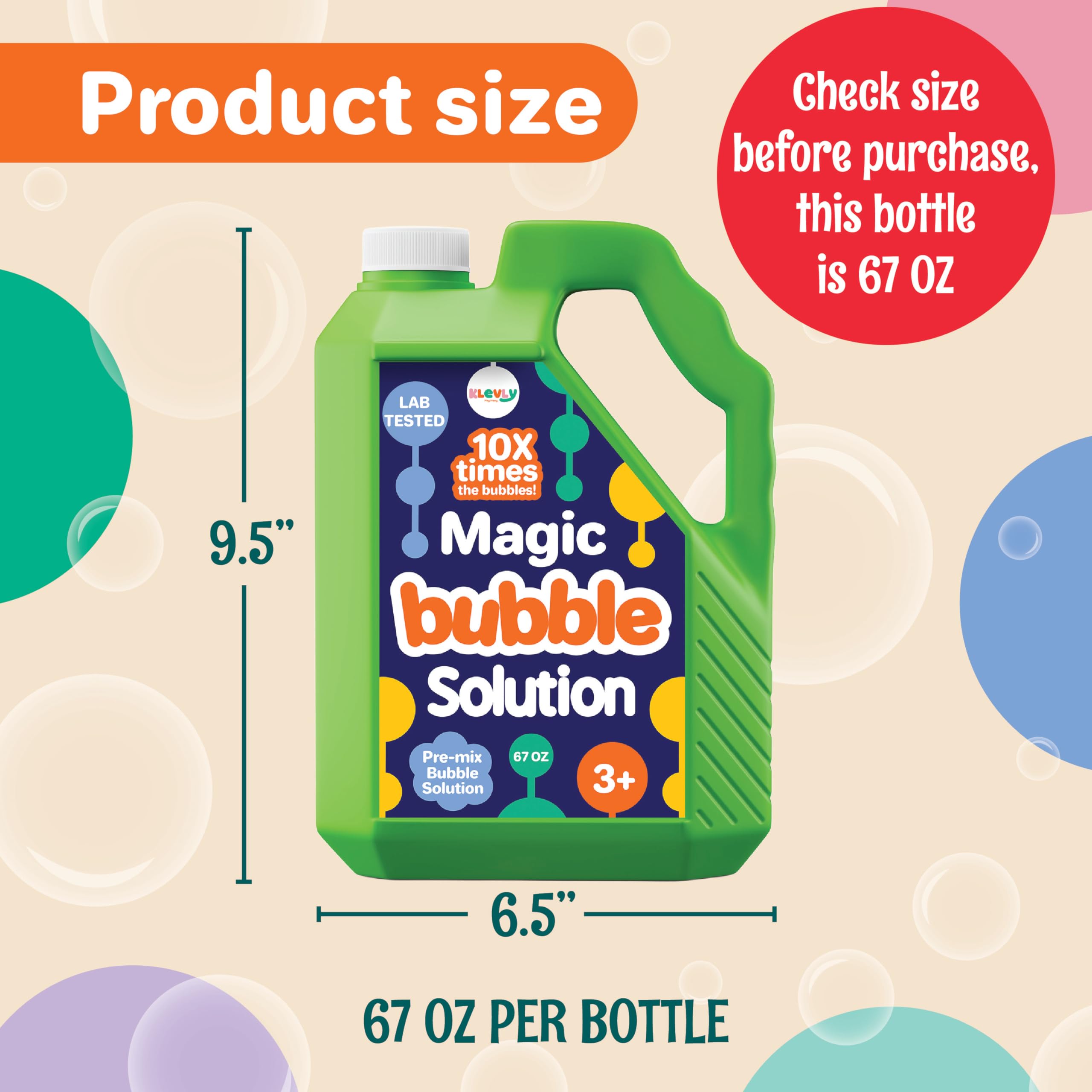 Event-ready bulk bubbles from Klevly for a party setting