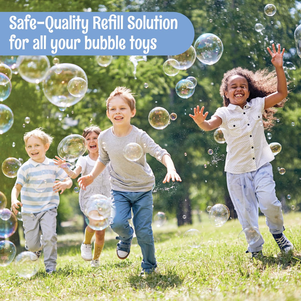 Klevly outdoor play solution keeps kids entertained with quick, splashy bubbles.