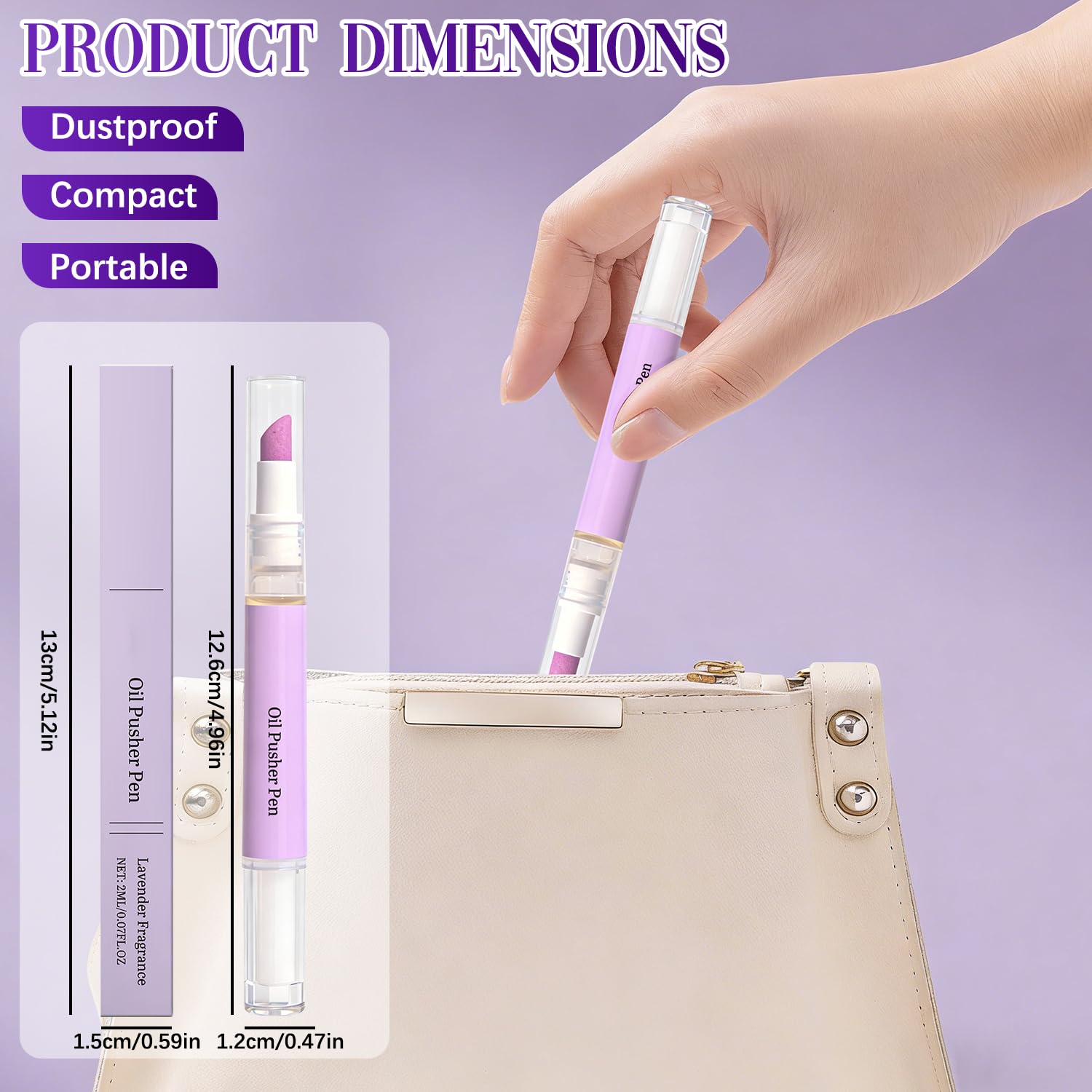 KLIFE Travel-friendly pen for quick nail touch-ups