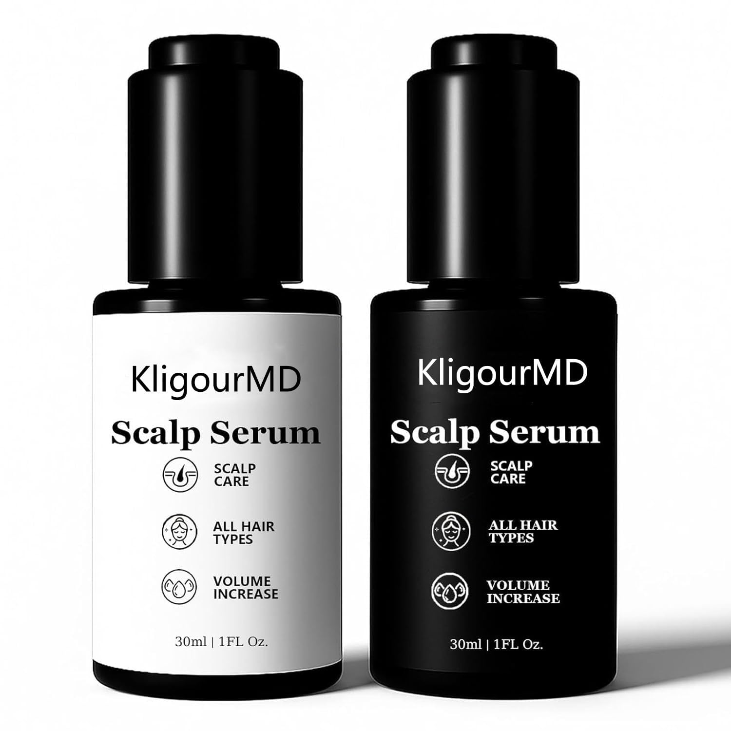 KligourMD Official Hair Serum Bundle packaging showing premium plant-based care for thinning hair