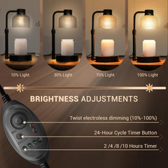 KLL Warmer with dimmable controls for customizable ambiance.