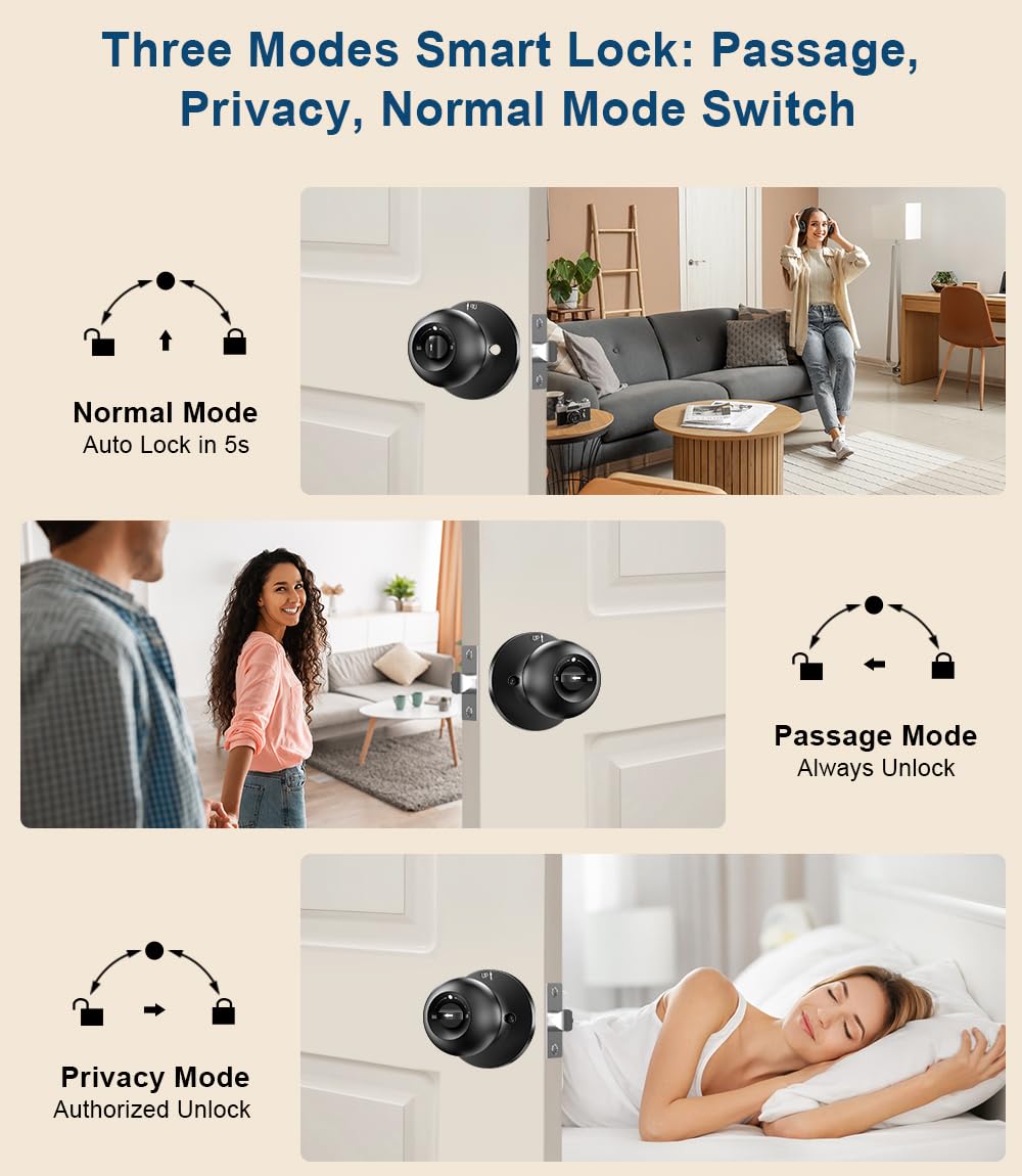 KLLOQUE fingerprint door lock charging port enables quick recharging.