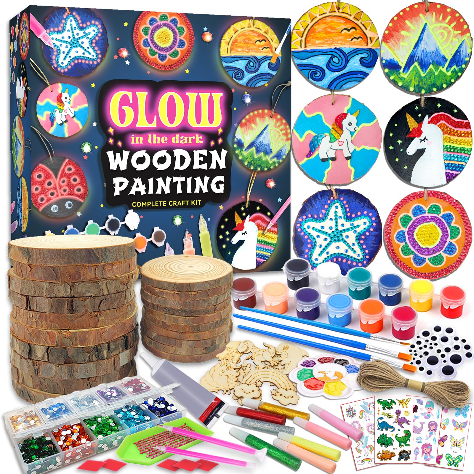 klmars Glow in the Dark Wood Painting Kit cover inspiring kids to start creative art projects