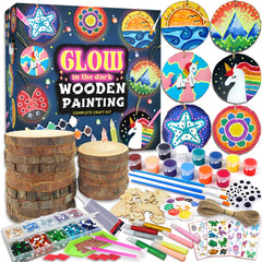 klmars Glow in the Dark Wood Painting Kit cover inspiring kids to start creative art projects