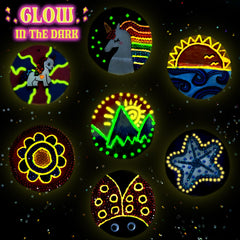 klmars Glow paint and tools enable vibrant glow-in-the-dark artworks after lights-out