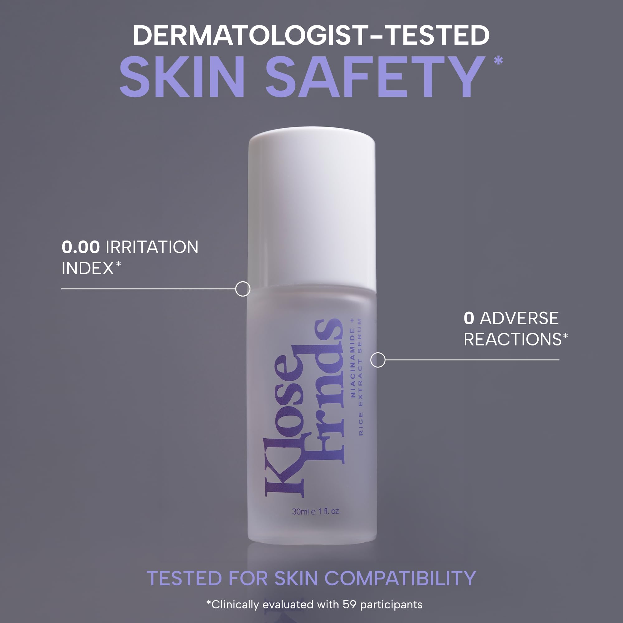 KLOSE FRNDS serum texture on skin demonstrates quick absorption and comfort.