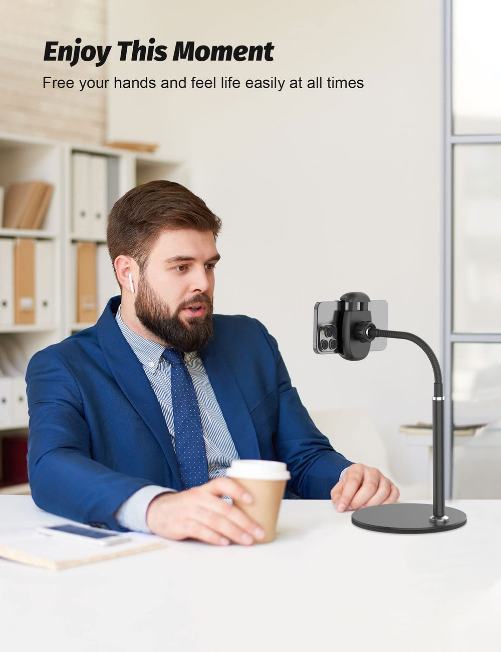 Klsniur hands-free use ideal for recordings, video calls, and tutorials.