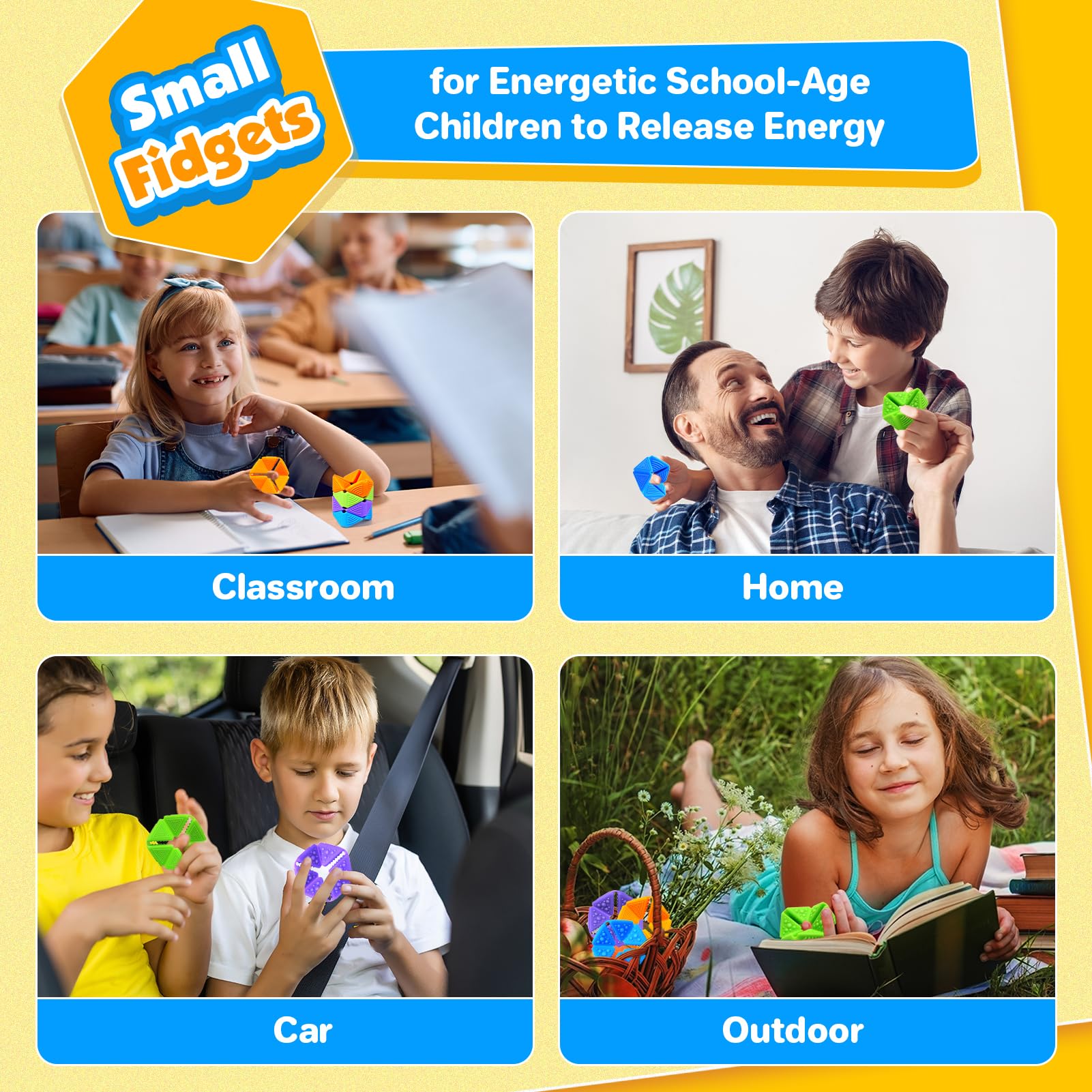 KLT Bright Colors Flip Cube engages kids while improving finger dexterity