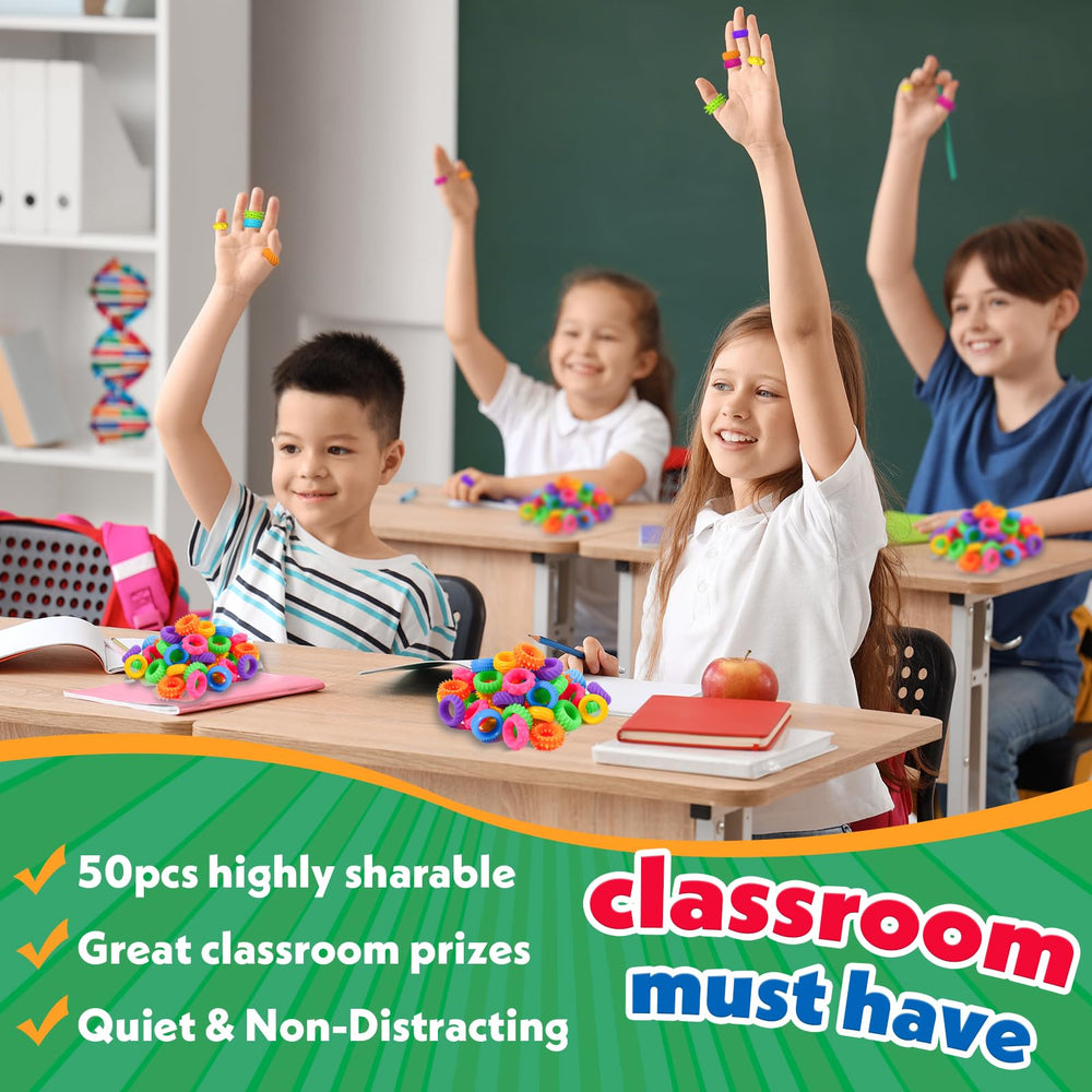 KLT Fidget Rings classroom prizes promoting active participation.