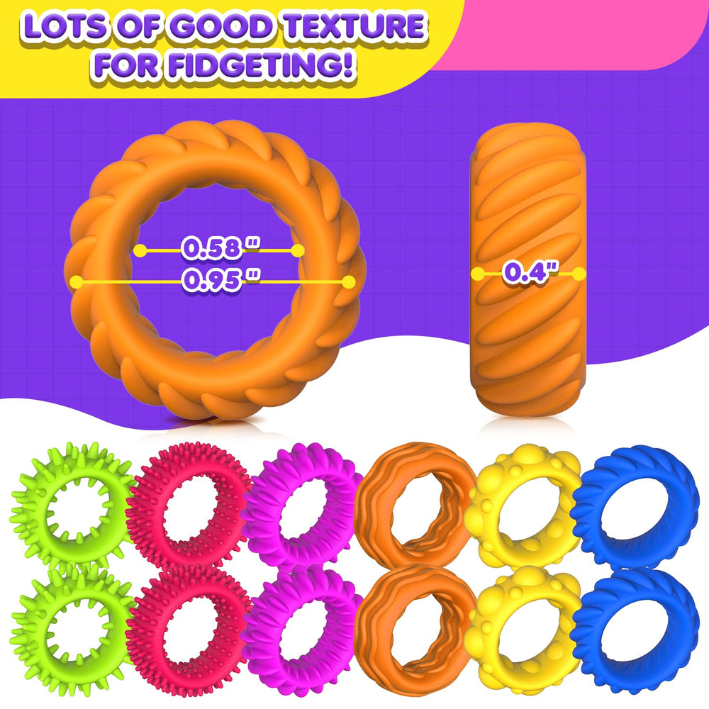 KLT fidget rings Easter basket presentation suggest fun party favors.