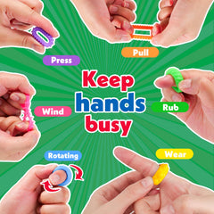 KLT Fidget Rings soft silicone durability for long-lasting kid use.