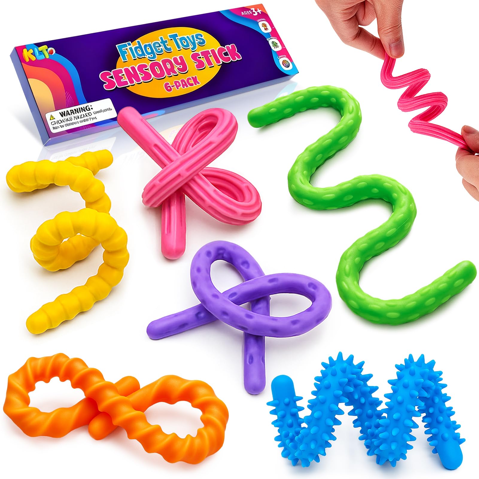 KLT textured fidget stick for calm classroom focus.