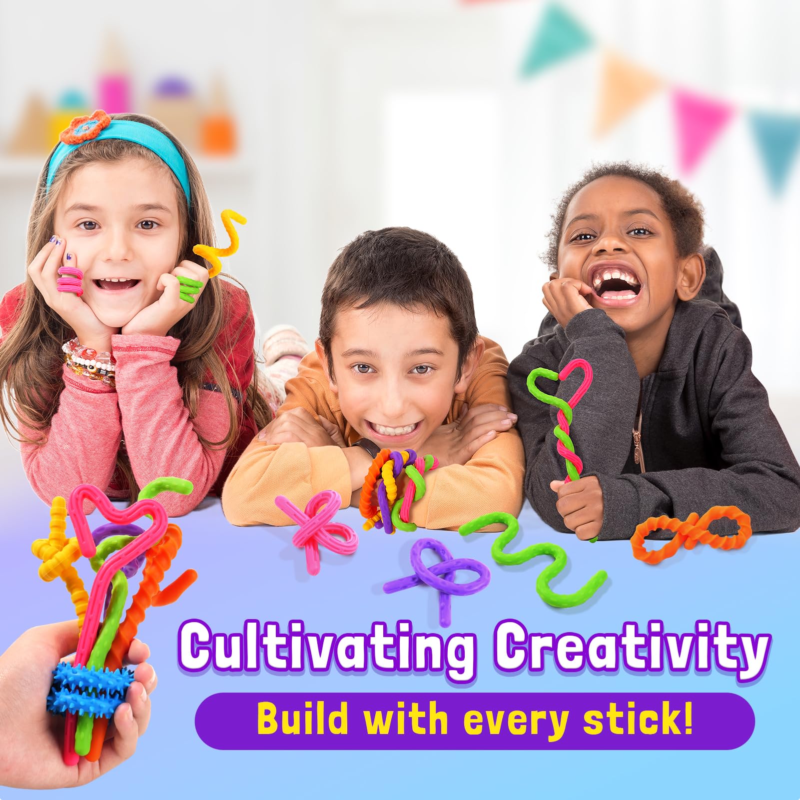 KLT 10.5-inch bendable sticks are easy to carry.