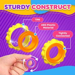 KLT textured outer rings provide tactile engagement for sensory play.