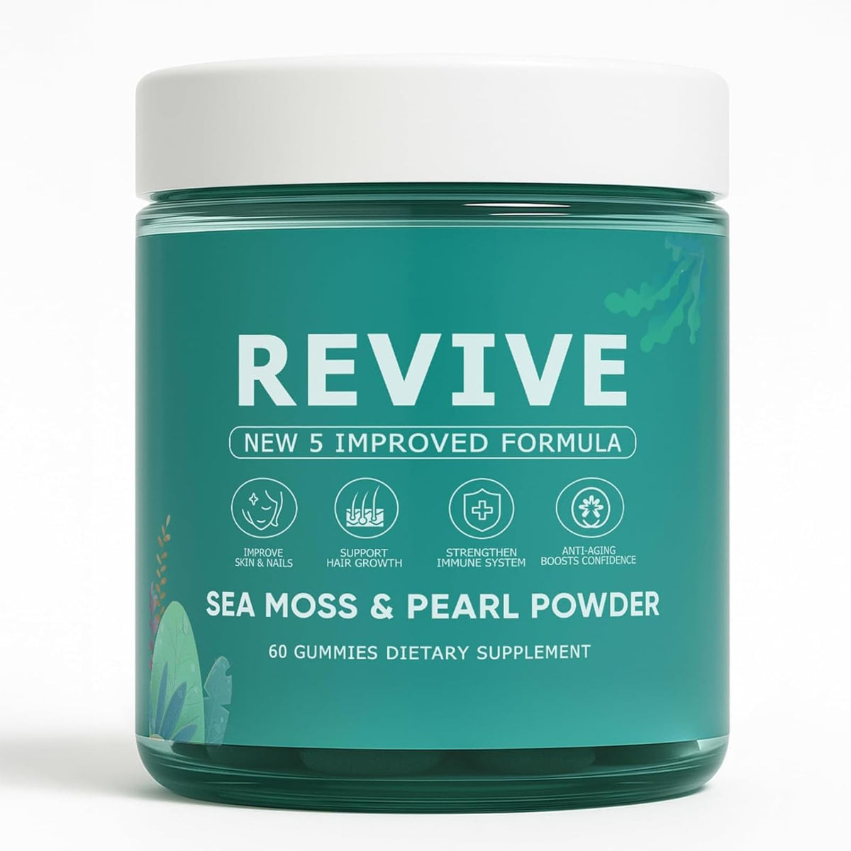 KLUNIZ Revive Hair Gummies bottle front view, convenient daily hair health option
