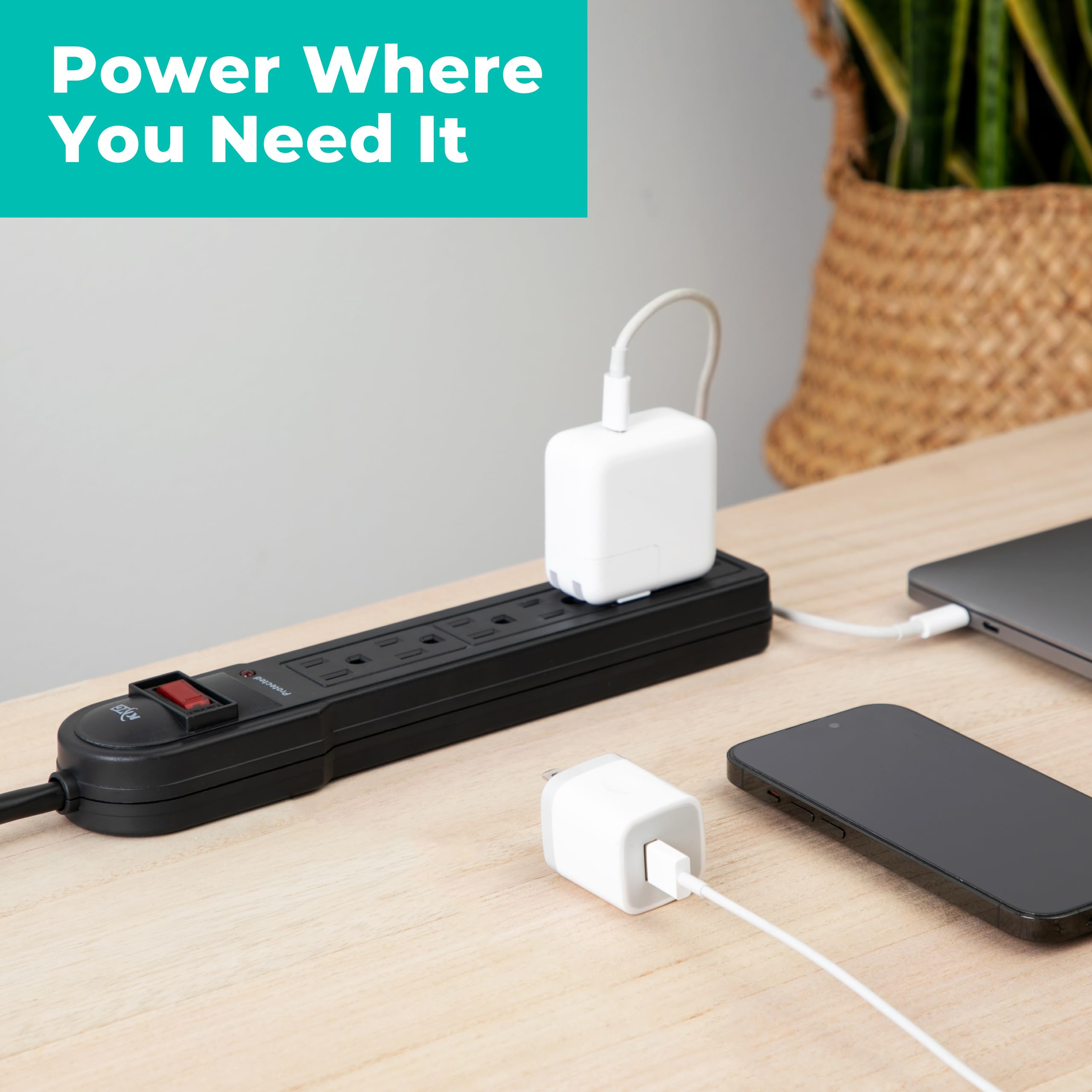 KMC ETL-listed surge protector confirms safety compliance.