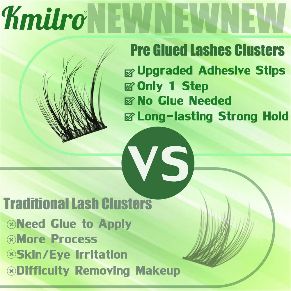 Kmilro reusable lash clusters reduce waste with proper care.
