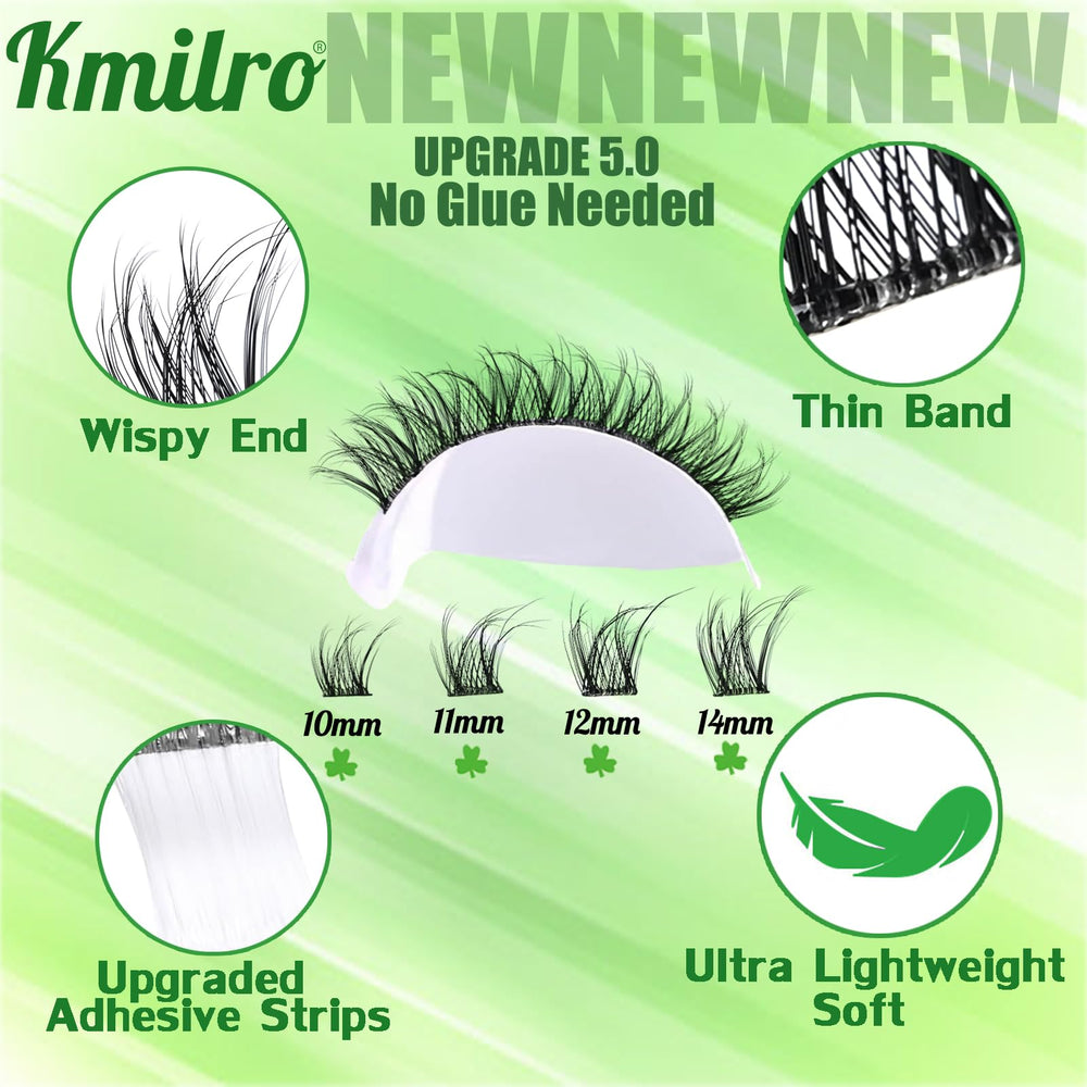 Kmilro soft fibers create a subtle 3D flared look.