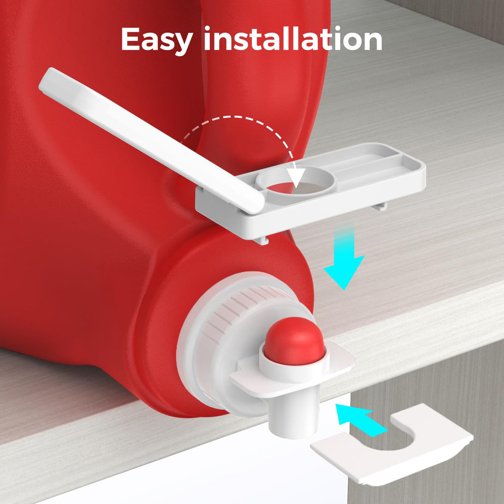 KMOUANTS detergent softener accessories help tidy laundry space.