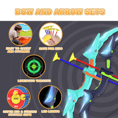 Kmuxilal luminous standing target glows for dark outdoor fun.