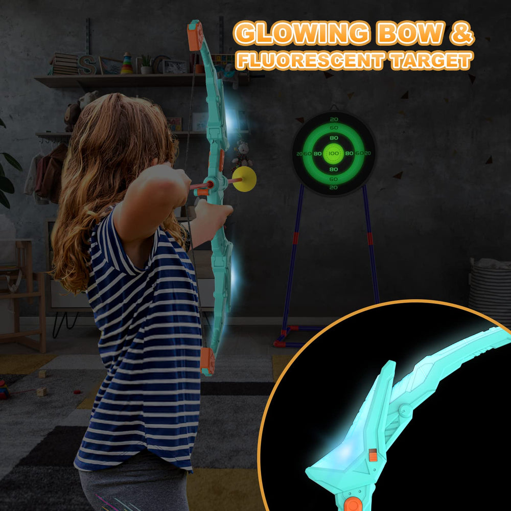 Kmuxilal archery set suitable for indoor walls and outdoor yards.