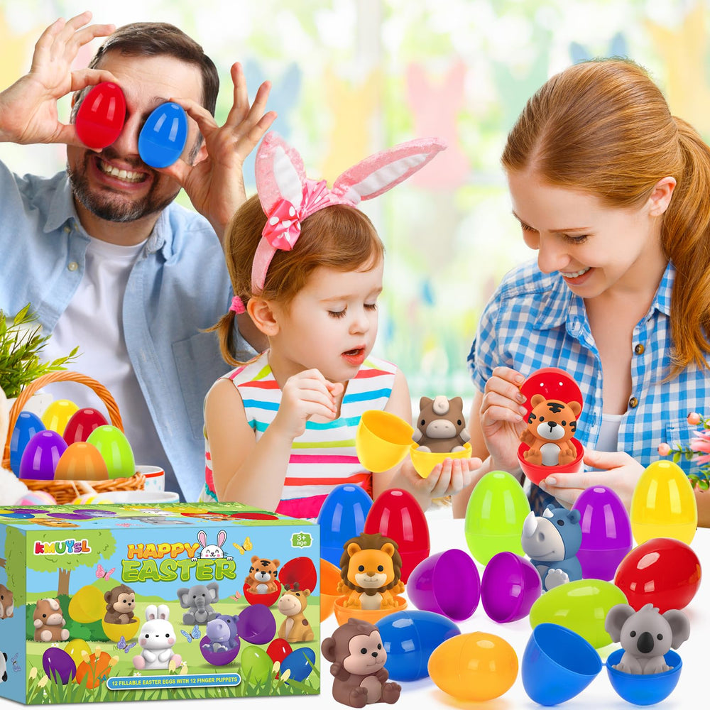 KMUYSL glittery plastic Easter eggs brighten decor and party atmosphere.