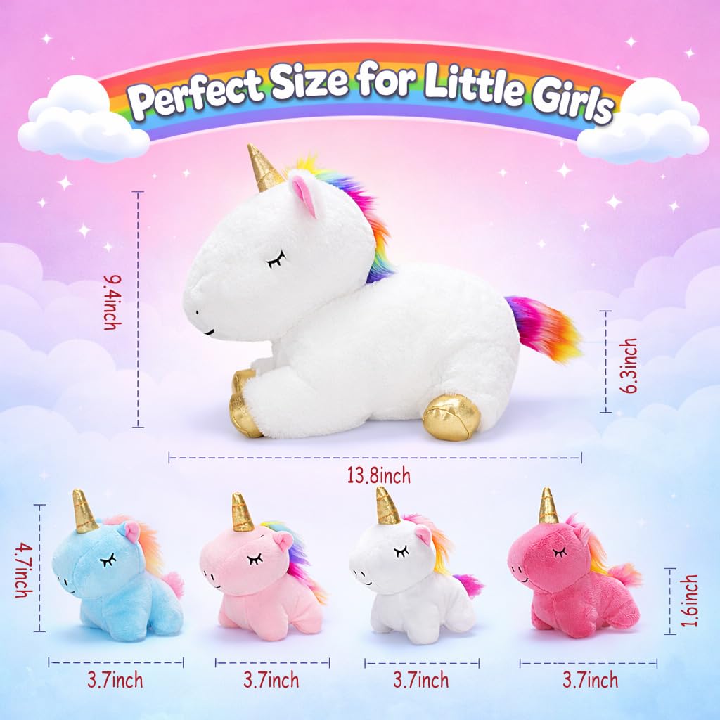 KMUYSL Gift-ready unicorn plush in decorative box for birthdays and holidays